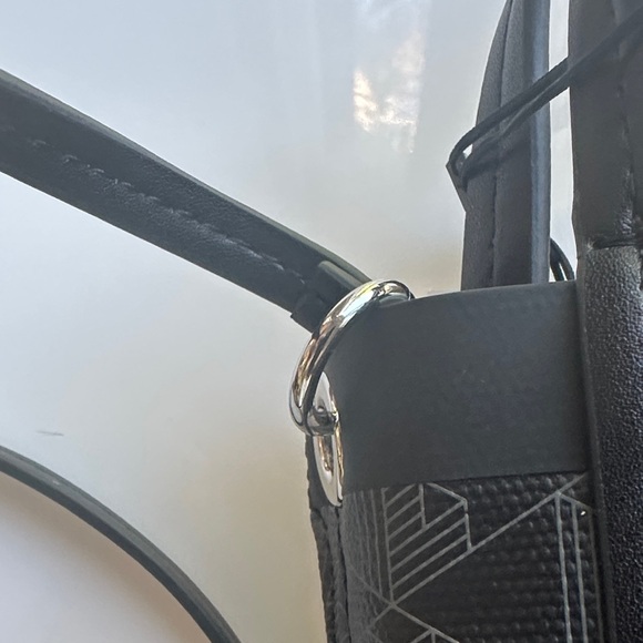 Lacoste Black Patterned Crossbody Bag - Picture 7 of 10